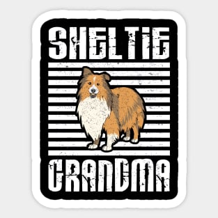 Sheltie Grandma Proud Dogs Sticker